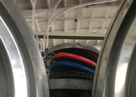Πλαστική HDPE PVC PE PP σωλήνων εξώθησης γραμμή σωλήνων μηχανών διπλοτειχισμένη ζαρωμένη